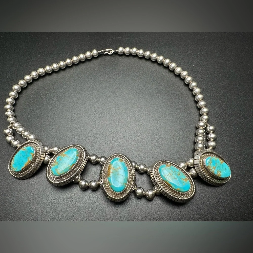 Desert Sentinel Necklace Sterling Silver (925) | Natural Turquoise - Picture 2 of 2